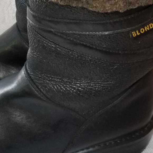 Vintage Y2K Blondo waterproof Shearling Leather Winter Boots  Size 7 - Picture 13 of 13